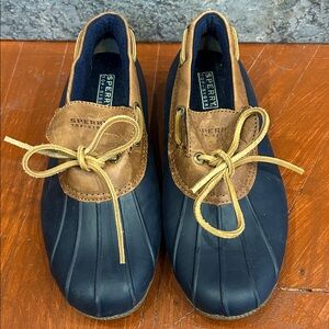 Sperry Women’s Blue and Brown Boat Shoes